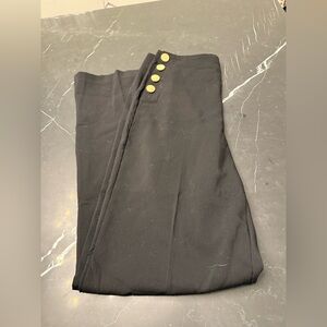 House of Harlow 1960 Black Pants with Gold Buttons